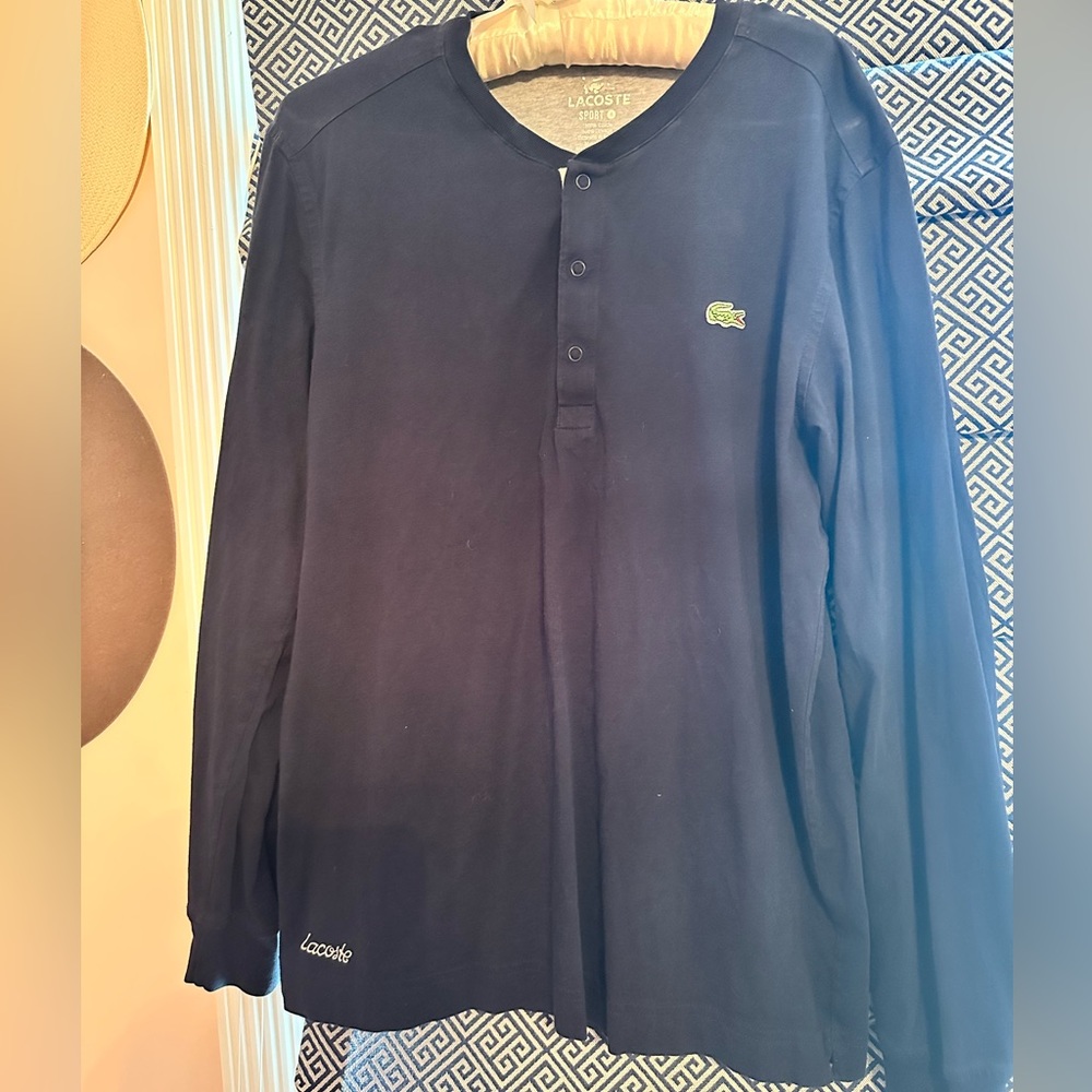 LACOSTE LONG SLEEVE SPORT SHIRT